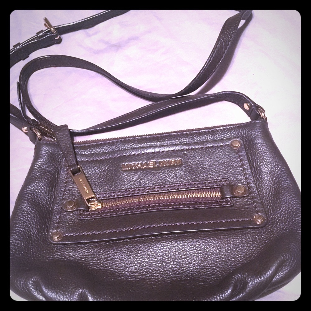NWOT MICHAEL KORS Brown leather Gilmore crossbody